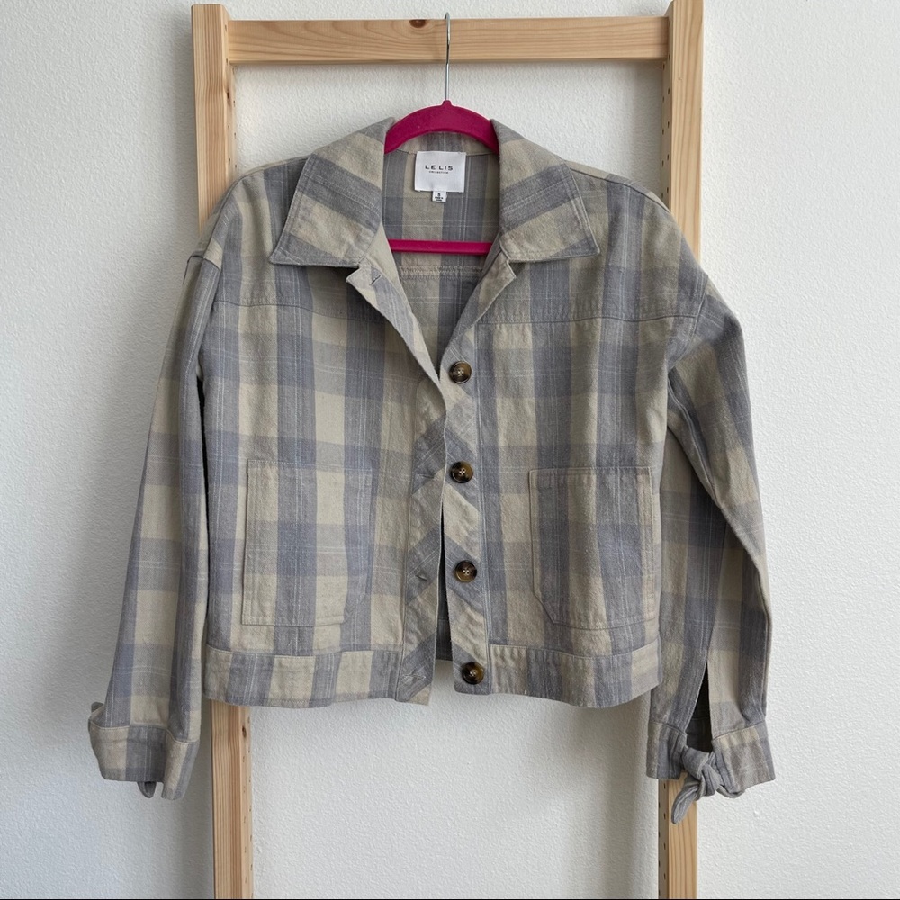 Le Lis plaid crop jacket